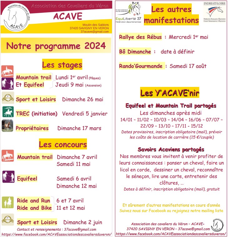 Acave programme previsionnel 2024
